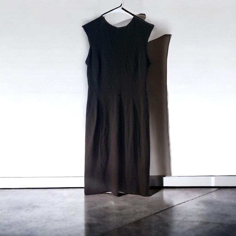 MM Lafleur New York Dress Katie Cap Sleeve Round Neck Stretch Women's Black 12
